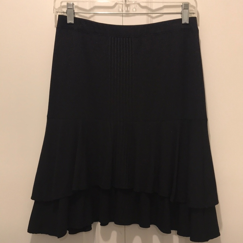Charles Chang-Lima Black Tiered Skirt